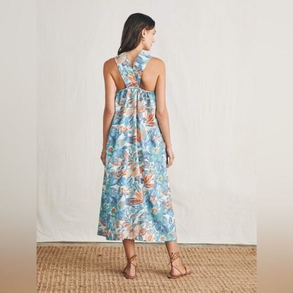New FAHERTY Bay Twist Dress in Paradise Blossom Floral Size S - Picture 5 of 14